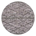 thumbnail image 1 of Black Geometric Diamond Striped Pattern Round Fitted Tablecloth with Elastic Edge,Dining Table Cover Waterproof,Outdoor Round Tablecloth for Camping,Dining,Indoor and Outdoor, 1 of 7