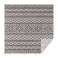 thumbnail image 1 of Black Geometric Diamond Striped Pattern Square Tablecloth,Waterproof Square Table Cover,Wipeable Spillproof Washable Table Cover for Home Kitchen Party Decor 42"X42"(107x107cm), 1 of 6