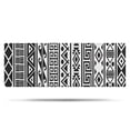 thumbnail image 1 of Black Geometric Diamond Wave Pattern Bathroom Rugs Mat,Non Slip Microfiber Bathroom Rug,Rubber Backing,Soft Bathroom Mats for Bathroom Floor,Tub and Shower,47x17in(120x43cm), 1 of 5