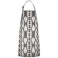thumbnail image 1 of Black Geometric Flower Diamond Pattern Apron-Garden Aprons for Women with Pockets-Cotton Linen Waterproof Kitchen Cooking Gardening Aprons Adjustable for Kitchen,Cooking,BBQ and Salon 33x27 Inch, 1 of 7
