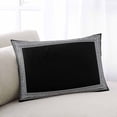 thumbnail image 1 of Black Geometric Pillow Covers 24x36 Inch Cal King Size, Greek Key Design Abstract Modern Art Decorative Pillowcase with Zipper, Microfiber Breathable Pillowcases for Sofa Bed Living Room, 1 of 9