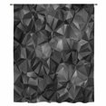 thumbnail image 1 of Black Geometric Sheer Curtains 84 Inches Long, Contemporary Minimalism Abstract Pattern Light Filering Curtains, Breathable Simi Curtain Privacy Drapes for Living Room Bedroom Window Treatment, 1 of 9