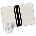 thumbnail image 1 of Black Geometric Stripe, 2'x3' Washable Rug, Abstract Farmhouse Style Non-Slip Soft Doormat Area Rugs for Entrance Bathroom Bedsides, Carpet for Kitchen Bedroom, Entryway Floor Mat, 1 of 9