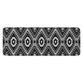 thumbnail image 1 of Black Geometric Striped Pattern Kitchen Rug Mat,Kitchen Runner Rugs Non Skid Washable,Decorative Kitchen Floor Mats for Kitchen,Sink,Laundry,17"x47.2", 1 of 7