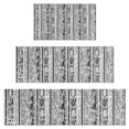 thumbnail image 1 of Black Geometric Striped Pattern Kitchen Rugs Sets Of 3,Kitchen Runner Rugs Non Skid Washable,Decorative Kitchen Floor Mats for Kitchen,Sink,Laundry,17"x30"+ 17"x47" + 17"x59", 1 of 6