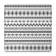 thumbnail image 1 of Black Geometric Striped Pattern Square Fitted Tablecloth with Elastic Edge,Square Table Cover,Washable Elastic Table Cover for Home Kitchen Party Decor 34"x34", 1 of 6