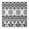thumbnail image 1 of Black Geometric Striped Pattern Square Fitted Tablecloth with Elastic Edge,Square Table Cover,Washable Elastic Table Cover for Home Kitchen Party Decor 36in(91cm), 1 of 6