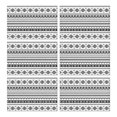thumbnail image 1 of Black Geometric Striped Pattern Summer Placemats Table Placemats Set Of 6-Linen Kitchen Washable Placemats Table Mats 11.8"x17.7"Non-Slip Heat Resistant, 1 of 5