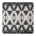 thumbnail image 1 of Black Geometric Triangle Arrow Pattern Square Fitted Tablecloth with Elastic Edge,Square Table Cover,Washable Elastic Table Cover for Home Kitchen Party Decor 36"x36", 1 of 6