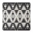 thumbnail image 1 of Black Geometric Triangle Arrow Pattern Square Fitted Tablecloth with Elastic Edge,Square Table Cover,Washable Elastic Table Cover for Home Kitchen Party Decor 34"x34", 1 of 6