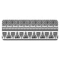 thumbnail image 1 of Black Geometric Triangle Diamond Pattern Kitchen Rug Mat,Kitchen Runner Rugs Non Skid Washable,Decorative Kitchen Floor Mats for Kitchen,Sink,Laundry,17"x47.2", 1 of 7