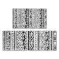 thumbnail image 1 of Black Geometric Triangle Diamond Pattern Kitchen Rugs Sets Of 2,Anti Fatigue Kitchen Mat Rugs Non Slip Washable,Decorative Kitchen Floor Mats for Kitchen,Sink,Laundry,17"x30"+17"x47", 1 of 7