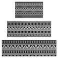 thumbnail image 1 of Black Geometric Triangle Diamond Pattern Kitchen Rugs Sets Of 3,Kitchen Runner Rugs Non Skid Washable,Decorative Kitchen Floor Mats for Kitchen,Sink,Laundry,17"x30"+ 17"x47" + 17"x59", 1 of 6