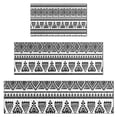 thumbnail image 1 of Black Geometric Triangle Diamond Pattern Kitchen Rugs Sets Of 3,Kitchen Runner Rugs Non Skid Washable,Decorative Kitchen Floor Mats for Kitchen,Sink,Laundry,17"x30"+ 17"x47" + 17"x59", 1 of 6