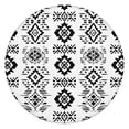 thumbnail image 1 of Black Geometric Triangle Diamond Pattern Round Fitted Tablecloth with Elastic Edge,Dining Table Cover Waterproof,Outdoor Round Tablecloth for Camping,Dining,Indoor and Outdoor, 1 of 7