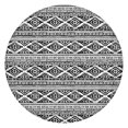thumbnail image 1 of Black Geometric Triangle Diamond Pattern Round Fitted Tablecloth with Elastic Edge,Dining Table Cover Waterproof,Outdoor Round Tablecloth for Camping,Dining,Indoor and Outdoor, 1 of 7
