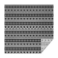 thumbnail image 1 of Black Geometric Triangle Diamond Pattern Square Tablecloth,Waterproof Square Table Cover,Wipeable Spillproof Washable Table Cover for Home Kitchen Party Decor 52"x52"(132x132cm), 1 of 6