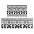 thumbnail image 1 of Black Geometric Triangle Gear Pattern Kitchen Rugs Sets Of 2,Anti Fatigue Kitchen Mat Rugs Non Slip Washable,Decorative Kitchen Floor Mats for Kitchen,Sink,Laundry,17"x30"+17"x47", 1 of 7