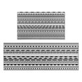 thumbnail image 1 of Black Geometric Triangle Striped Pattern Kitchen Rugs Sets Of 2,Anti Fatigue Kitchen Mat Rugs Non Slip Washable,Decorative Kitchen Floor Mats for Kitchen,Sink,Laundry,17"x30"+17"x47", 1 of 7