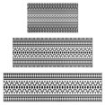thumbnail image 1 of Black Geometric Triangle Striped Pattern Kitchen Rugs Sets Of 3,Kitchen Runner Rugs Non Skid Washable,Decorative Kitchen Floor Mats for Kitchen,Sink,Laundry,17"x30"+ 17"x47" + 17"x59", 1 of 6