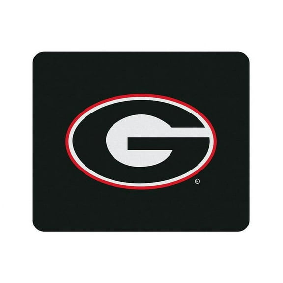 Black Georgia Bulldogs Primary Logo Mouse Pad