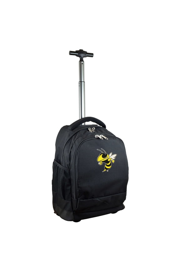 Black Georgia Tech Yellow Jackets 19'' Premium Wheeled Backpack