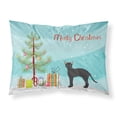 thumbnail image 1 of Black German Rex Cat Merry Christmas Fabric Standard Pillowcase CK4626PILLOWCASE, 1 of 4
