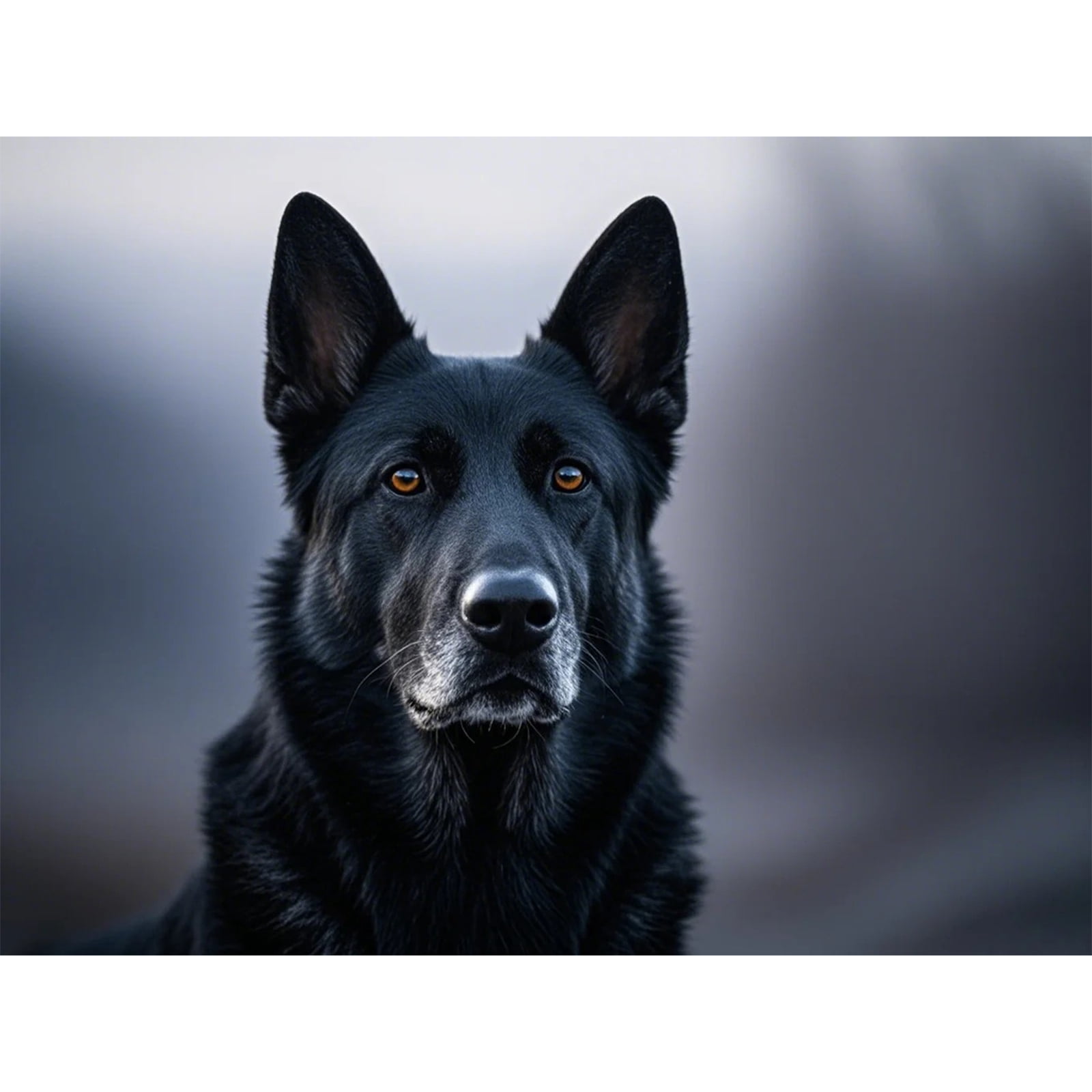 Black German Shepherd Diamond Art 5D Diamond Painting DIY Kits Full ...