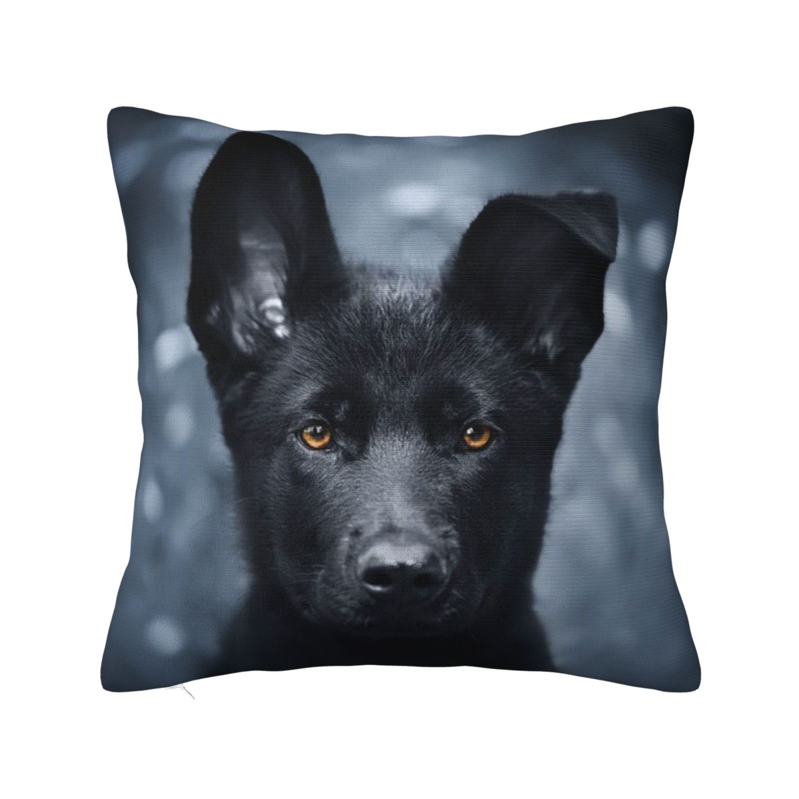 Black German Shepherd Puppy German Shepherd Pillow Cover Decorative