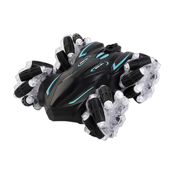 Black Gesture Sensing Rc Drift Car Double Sided Spray Stunt Remote Control 360 Spin Led Music Toy Vehicle