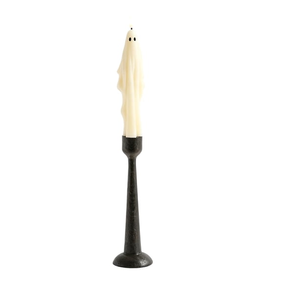 Black Ghost Candle Spooky Floating Phantom Taper Stand Halloween Resin Table Decor Gothic In Dark Ghost for Mantel Party