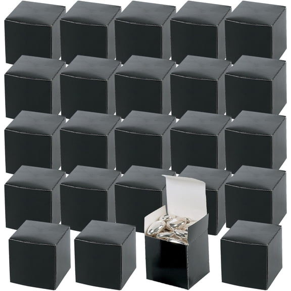 Black Gift Boxes - 2" X 2" - 12 count