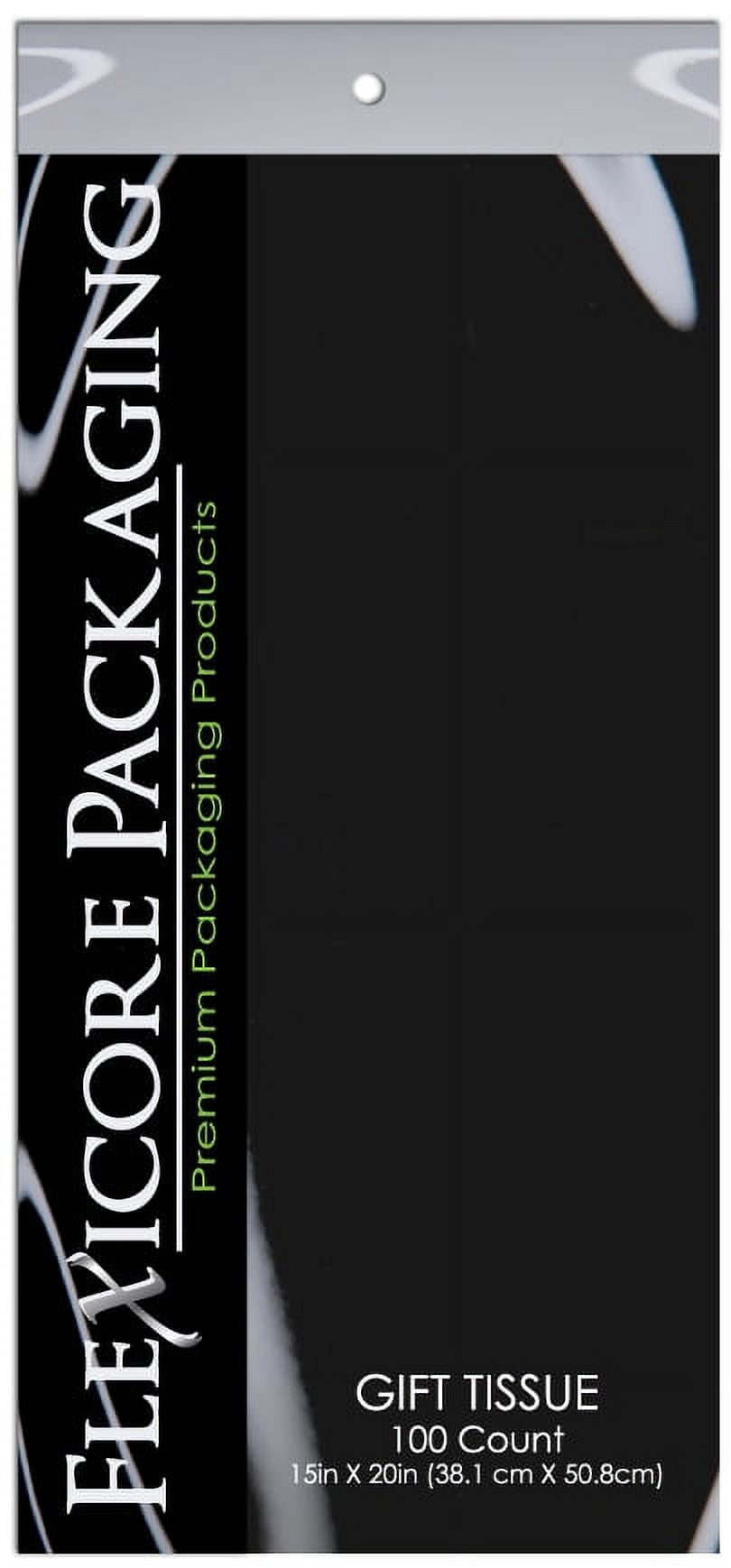 Black Gift Wrap Tissue Paper 15in X 20in - 100 Sheets