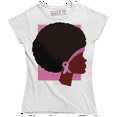 thumbnail image 1 of Black Girl Fighter Breast Cancer Awareness Women's T-Shirt, 1 of 4