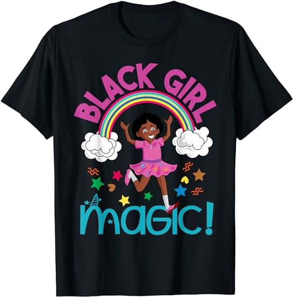 Black Girl Magic African American Melanin Kids Toddler Gifts T-Shirt ...