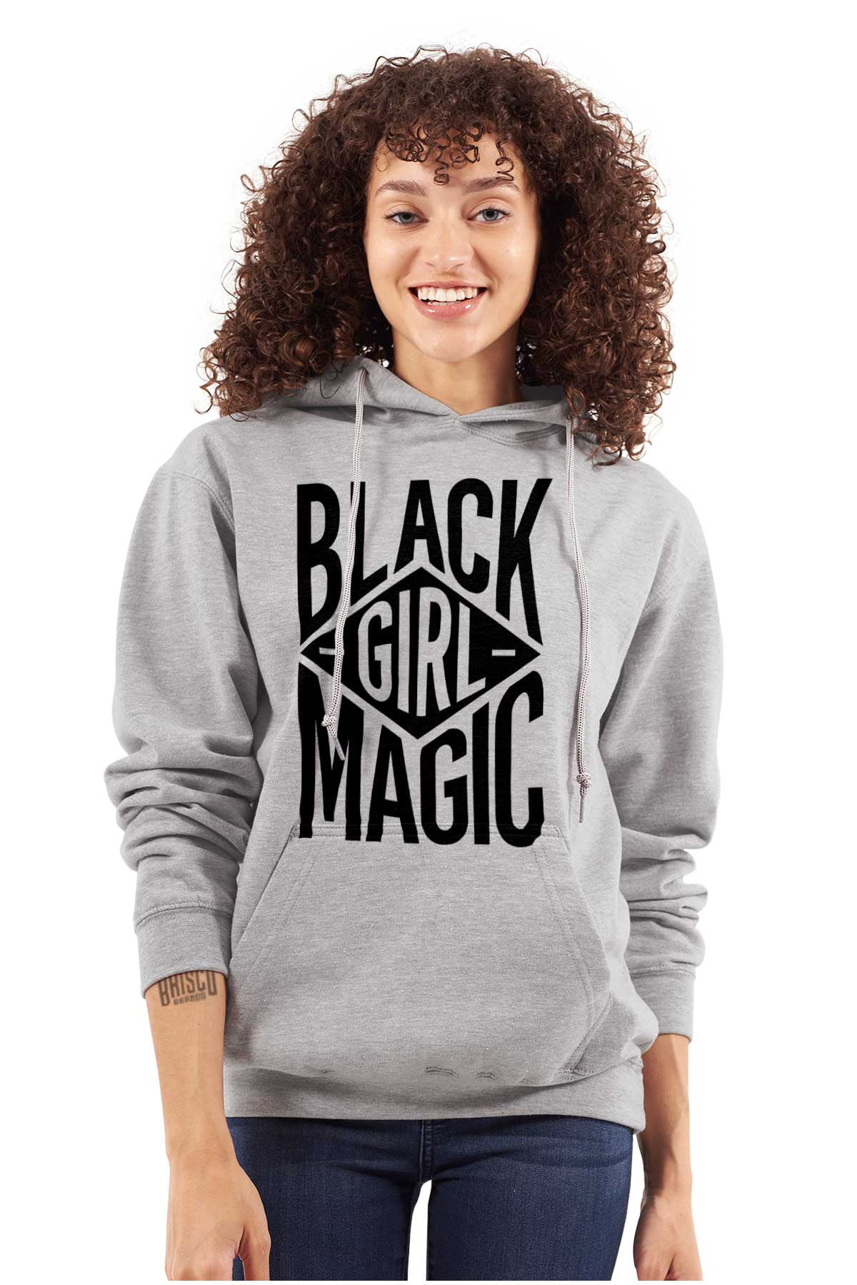 Black Girl Magic Melanin Queen Hoodie Sweatshirt Women Brisco Brands S