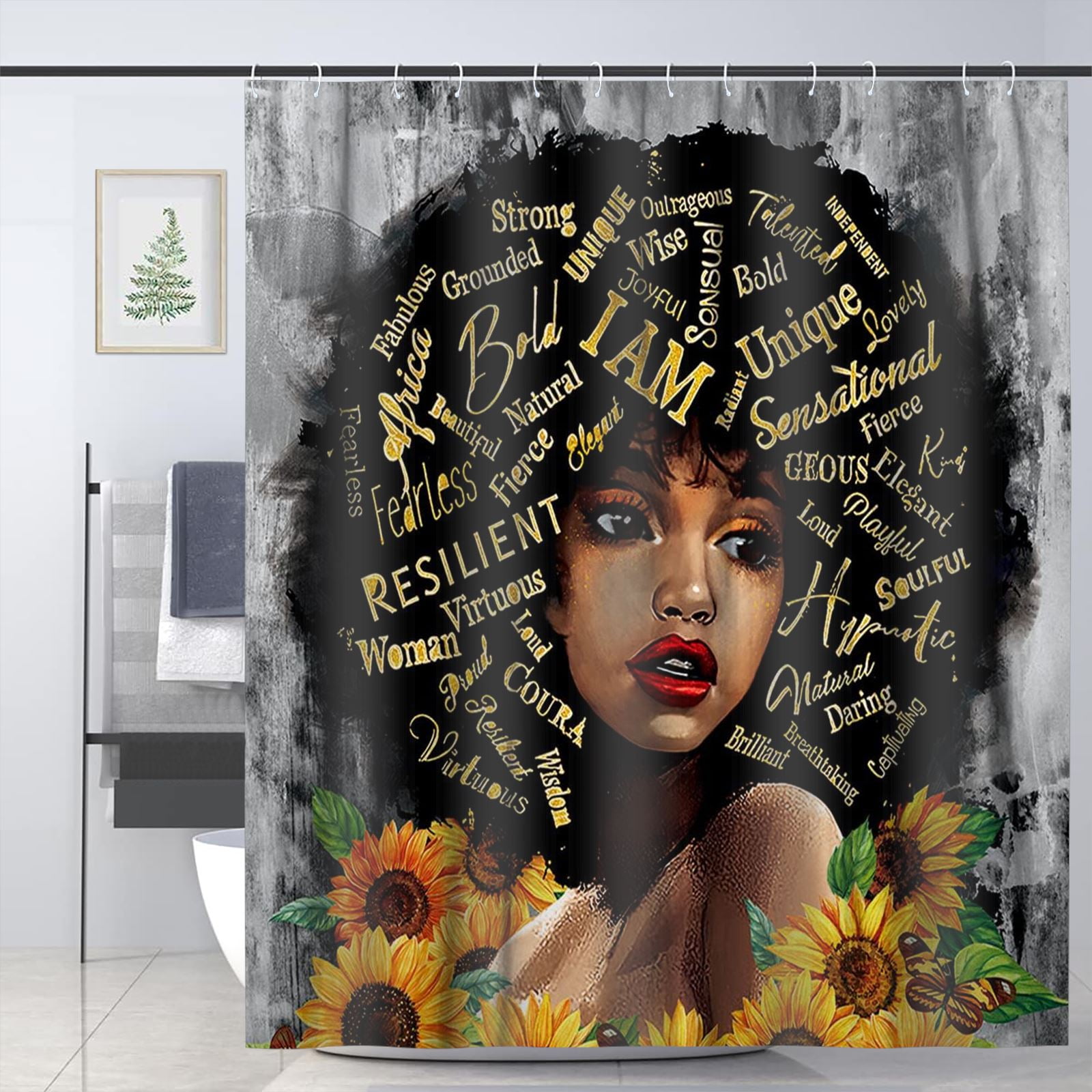 Afrocentric shower curtains deals