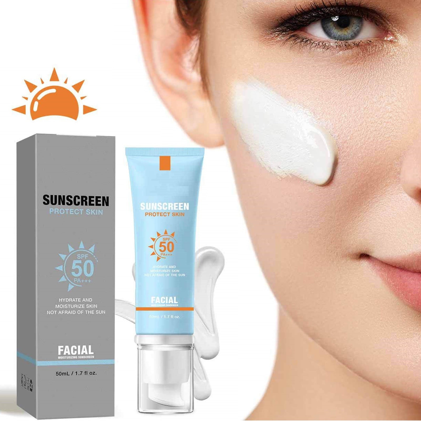 Black Girl Sunscreen, Non Sticky Refreshing for All Skin Types and