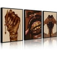thumbnail image 1 of Black Girl Wall Art African American Woman Canvas Wall Decor Black Women Fashion Poster American Girl Abstract Pictures African People Art Prints for Bedroom Living Room Unframed, 1 of 6