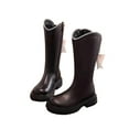 thumbnail image 1 of Black Girls Comfortable And Fashionable Rider Boots With Artificial Leather Upper, Play, Winter Design, With Soft Lining And Sturdy Sole, 1 of 9