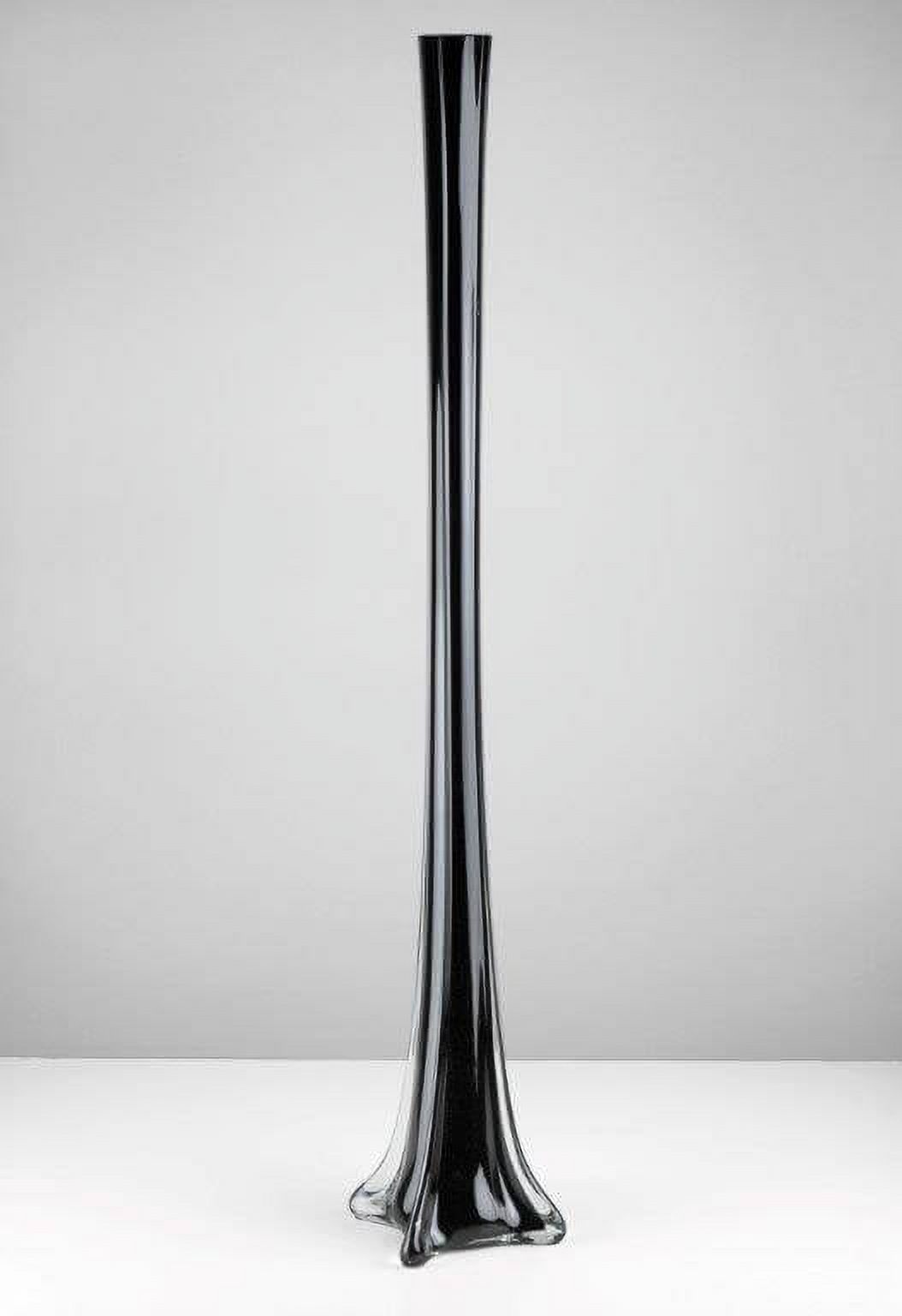 Black Glass 27 inch Eiffel Tower Vases