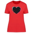 thumbnail image 1 of Black Glitched Heart T-Shirt Women -Image by Shutterstock, Female Medium, 1 of 2