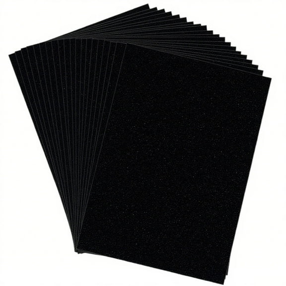 Black Glitter Cardstock, A4 Size Sparkly Paper, Glitter Paper for Cricut,Gradustion,DIF Crafts,Construction,Decor, 8.5x11.7", 25 Sheets, 250gsm