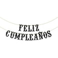 thumbnail image 1 of Black Glitter Feliz Cumpleaños Banner - Spanish Happy Birthday Banner, Mexican Fiesta Theme Birthday Party Decorations - Birthday Party Supplies for Men Women Boy Girl, 1 of 7