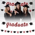 thumbnail image 1 of Black Glitter Graduation Banner 2026,Congrats Grad Wreath Decor for Home College High School, 1 of 4