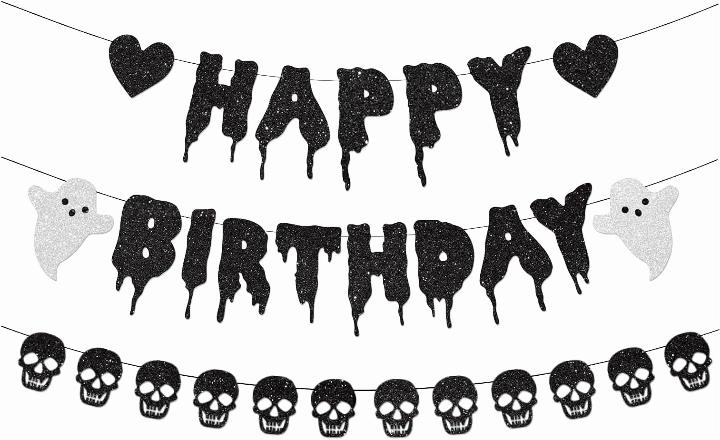Blumomon 1 Pack Horror Movie Happy Birthday Cake Topper Glitter Halloween Killer Birthday Cake Pick For Bloody Horror Movie Theme Birthday Baby Shower Party Cake Decorations Supplies Killer 1 1