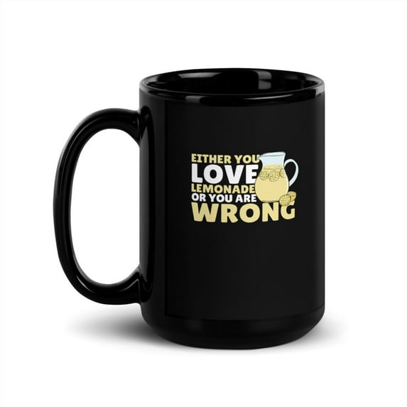 Black Glossy Mug, Lemonade Stand CEO Lemonade Maker Lemonade Stand , M-7846 (15 oz)