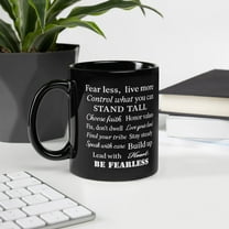 Black Glossy Mug - Motivational Mug (11 oz)