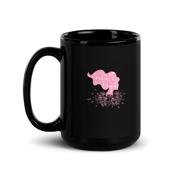 Black Glossy Mug, Womens Men Shouldn't Be Making Laws About Women's , M-4689 (15 oz)