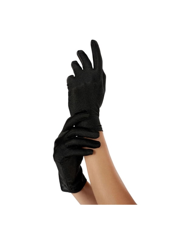 Black Gloves Costume Accessory